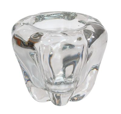 VAL SAINT LAMBERT - VASE en cristal de forme libre, hauteur …