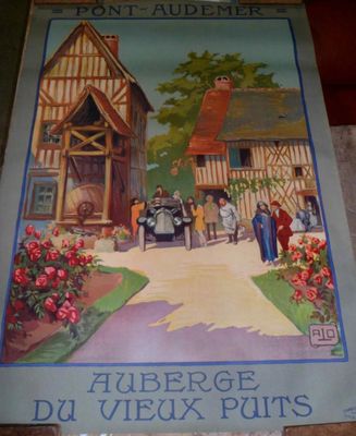 a picture of a poster on the wall of a house