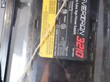 a close up of a car battery in the back of a truck
