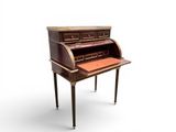 an antique writing desk with drawers and drawers on the top
