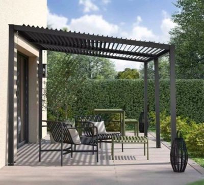 Pergola bioclimatique SUN CERLAND, en aluminium, surface: 12… - Photo 1