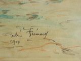 an image of a painting with writing on the bottom of it