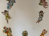 a picture of a picture of angels on the wall