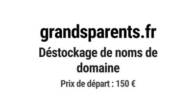 Nom de domaine grandsparents.fr.