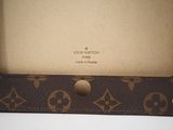 louis vuitton monogramet wallet in brown leather with gold hardware