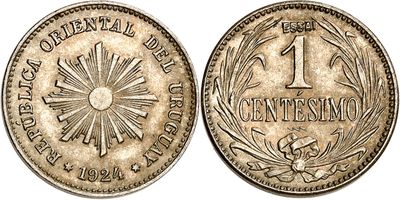 an old coin with the number one on it