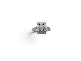 a diamond cluster ring, by van cleef