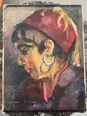 Suzanne DELBAYS (1907-1994) Jeune femme orientale Huile sur …