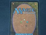 a close up of the back of a magic the gathering deck