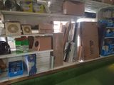 many boxes and boxes on the shelves in the store