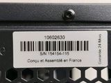 a label on the back of a laptop computer