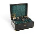 a black box with a set of silverware in it