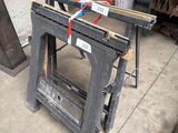 a picture of a workbench in a garage