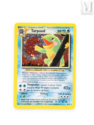 a close up of a pokemon card on a white surface