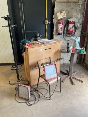 an image of a room with a chair and a table