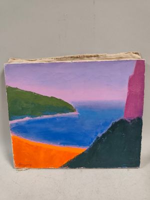a picture of a painting on a piece of wood