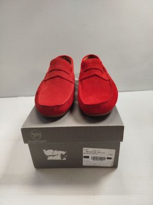 mocassins en daim rouge pour homme, neufs, taille 9,5