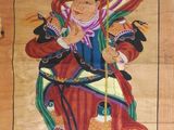 a picture of a painting on the wall of a room