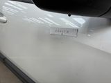 a sticker on the door of a white car