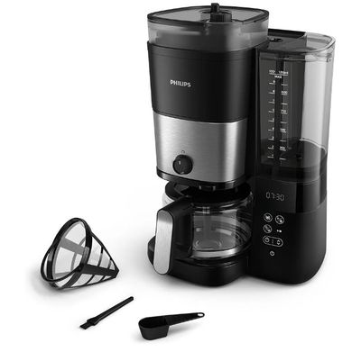 Philips Cafetière Filtre Tout-en-1 - Broyeur Conique Intégré…