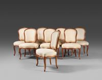 Mobilier de salon composé de quatre fauteuils et huit chaise… (photo 3)
