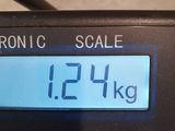 a close up of a digital scale on a bike