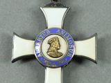 medal of the order of the knights of france with a ribbon