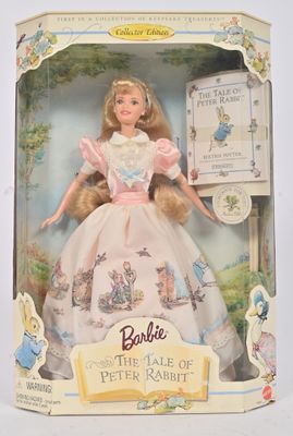 Poupée Barbie « L'histoire de Pierre Lapin » dans sa boîte