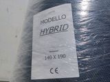 a roll of blue yarn that is wrapped in plastic