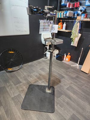 a machine that is sitting on a stand in a room