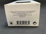 a white box with a barcode on it sitting on a table