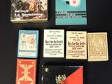 several different types of match cards laid out on a table