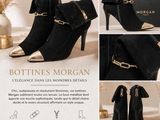 un collage d'images représentant des chaussures et un sac à main de femme