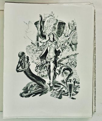 l'image d'un dessin représentant un homme et une femme sur un cheval