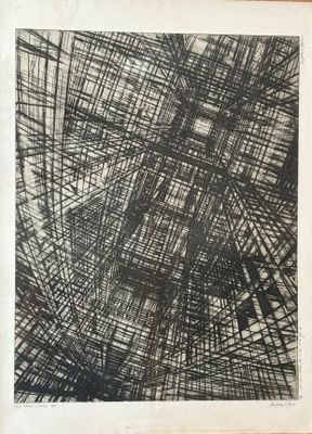 an image of a black and white drawing on paper
