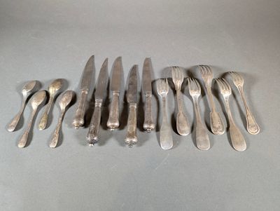 a lot of forks and spoons that are on the table