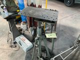 an image of a bike being worked on in a garage