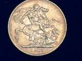 an image of a gold coin with a horse and rider on it