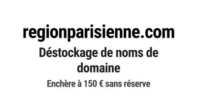 Nom de domaine regionparisienne.