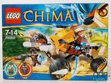 La boîte du set Lego Chima est ouverte et prête à l'emploi.