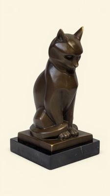 Johan COENRAAD (1876-1955) "Chat assis"