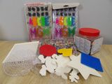 a table that has a bunch of different items on it