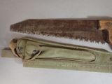 two different types of saws on a white table