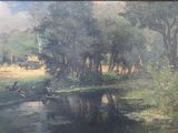 une image d'un tableau sur le mur d'une pièce