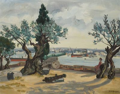 BRAYER Yves, 1907-1990, La terrasse du château Saint-Georges…
