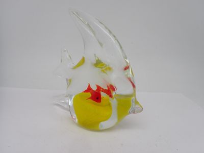 Sulfure, représentant un  poisson, H : 12cm - Photo 1