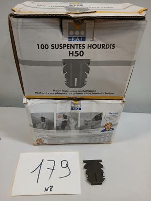 Lot de 200 pièces suspentes hourdis pour fourrures métalliqu…