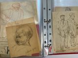 a picture of a book with drawings of people on it