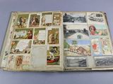 an open book with pictures of people on it
