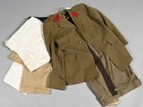 an image of a jacket, pants, and a jacket on a table